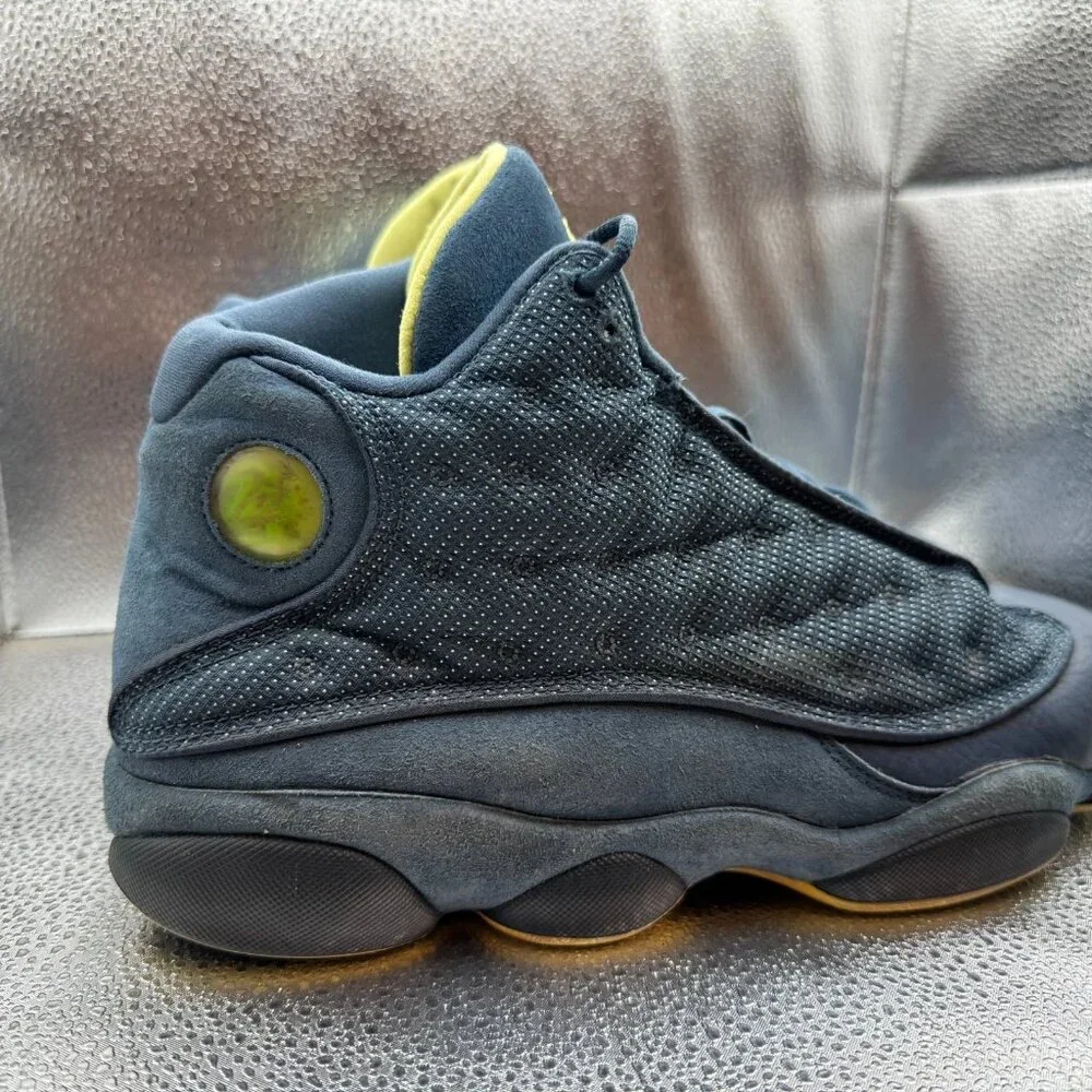 Size 10.5 - Air Jordan 13‎ Retro Squadron Blue Mens Leather Shoes 414571-405